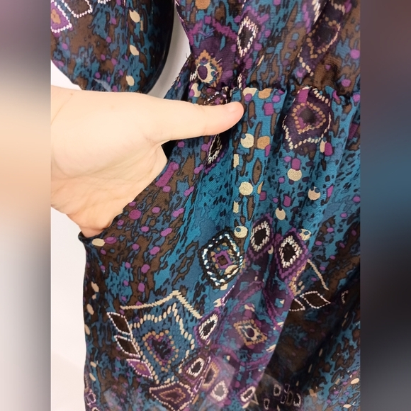 Sheer Colorful Western Fairy Bohemian Short Dress (#1,303) - Picture 3 of 10